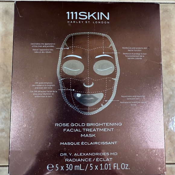111SKIN Other - 111 Skin rose gold brightening facial treatment masks